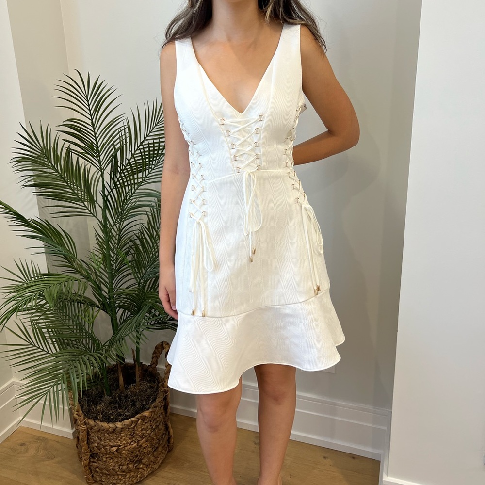 Ever New white mini dress